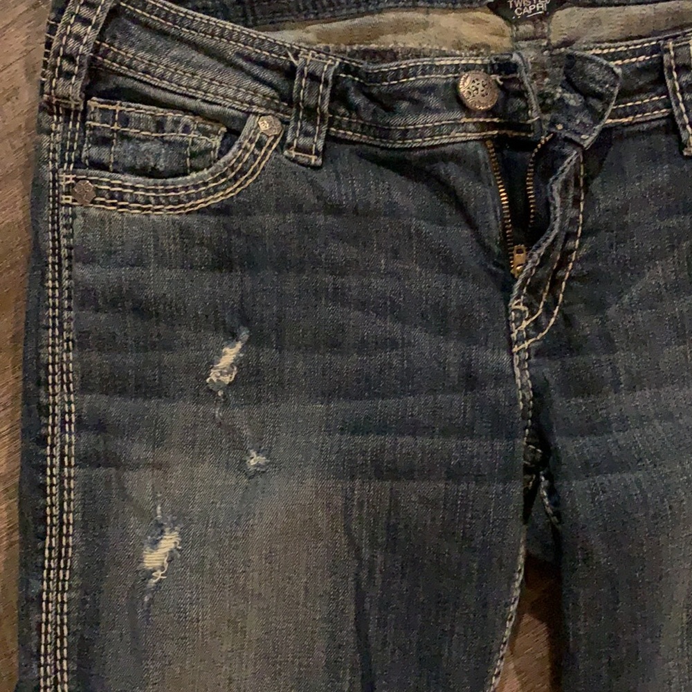 Silver Twisted Capris - image 2